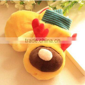 Plush Kids Gloves of Reindeer Style/Soft Stuffed Animal Gloves for Kids/Lovely Small Stuffed Glove