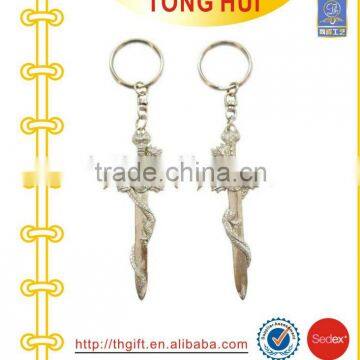 The Metal Keychain With Sword