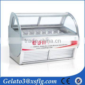 Top Flat Glass Gelato Display