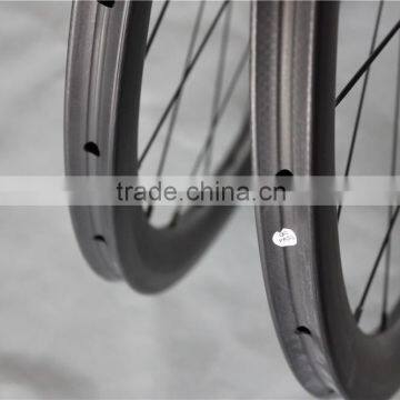 40T Powerway Hub Black Tubular Carbon Road Bike Carbon Wheelset UD Matt Carbon Wheels W40T