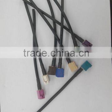 RF coaxial connector cable assembly, FAKRA connector with cables RG174/178/316...