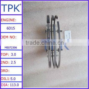 Mitsubishi 6D15 Engine Piston Ring set ME032403 ME072306