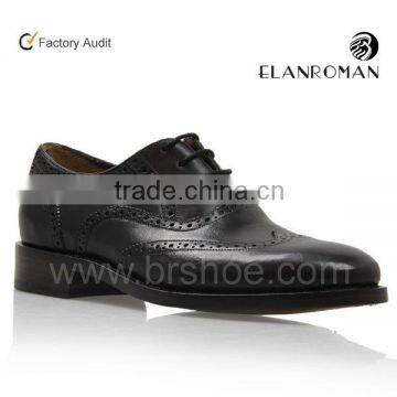 Newest style lace-up men leather oxfords dress shoes