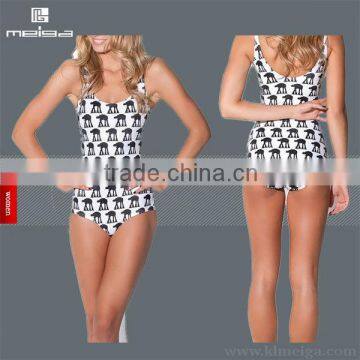 2014 woman fancy dress beach swim wear one piece swim suit