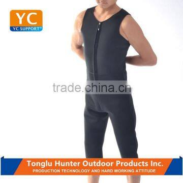 Waterproof black jumpsuits neoprene slimming suit