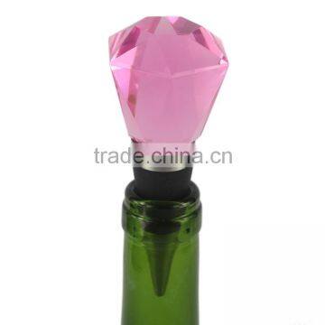 Diamond Cut Crystal Wine Bottle Stoppers photo-3