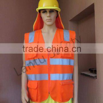 customizable EN 20471 and ANSI/ISEA 107 reflective safety vest