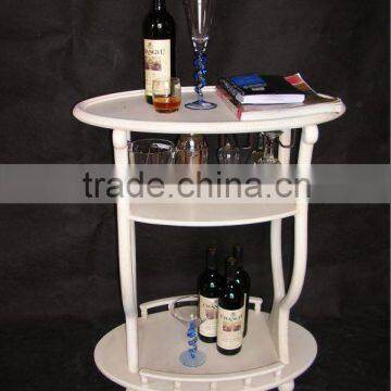 French style shabby chic wood wine table for living room