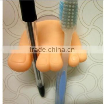 C123 little feet shape kids wholesale toothbrush holder