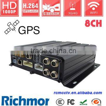 Digital Vehicle DVR 8 Camera DVR for Car School Bus With HDD Heating photo-2