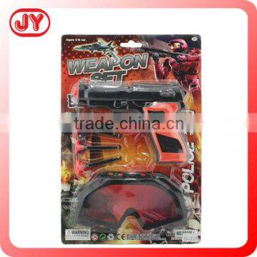 Plastic police weapon play toy set for boys