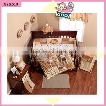 2016 New Fashion 100%Cotton Crib Bedding Set Mada Forest Baby Boy Bedding Set photo-2