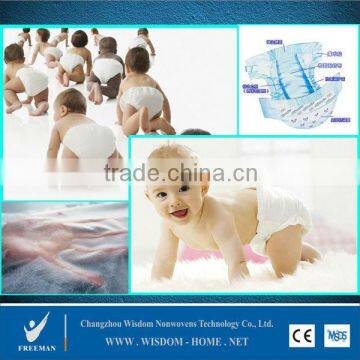 PET viscose spunlace non woven fabric for sanitary napkins