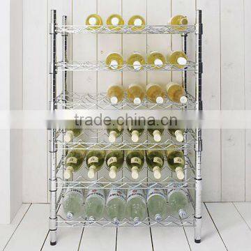 2014 Hot Selling Metal Wine Display Rack for House or Supermarket--36 Bottle