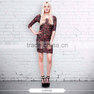 High Quality Dress Fullprint 3D Digital Ready Stock Custom Sublimation Print for Women Ladies Fashion Dress photo-6