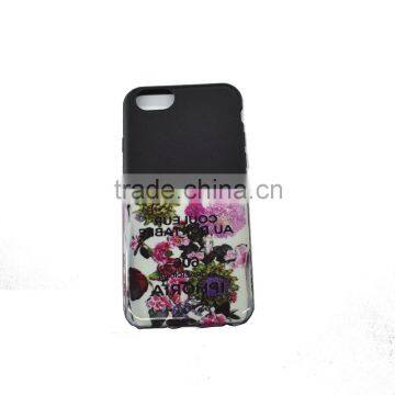 Imitation leather mobile phone case with color printing for iPhone case