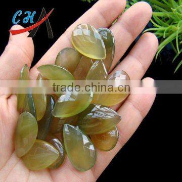 Gemstone Facted Teardrop Shaped Beads
