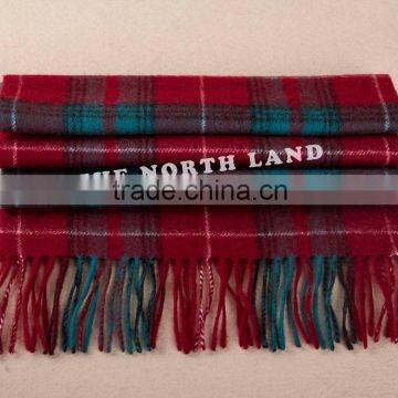 Wholesale Cashmere Red Tartan Scarf WCS14112219 photo-4
