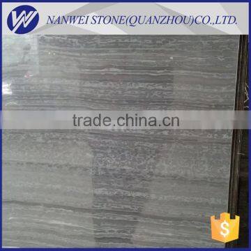 Polished Dark Color Wood Grain Marble Black Wood Marble photo-3