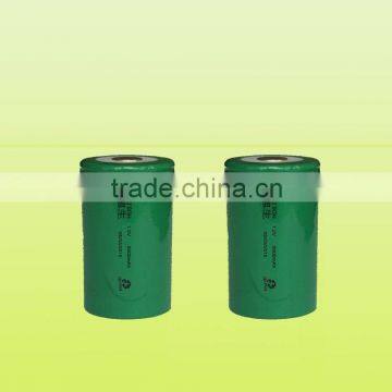 Cylinder sealed 2/3D 5000mAh high power NI-MH rechargeable battery cell