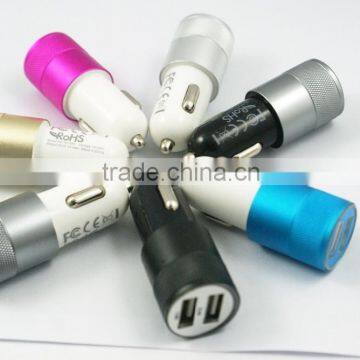 Car charger dual usb for SAMSUNG iphone ipad universal car charger