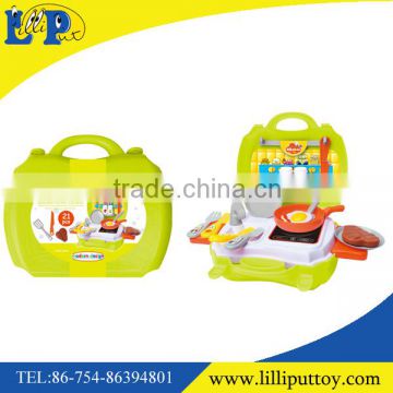 Preschool kids pretend cooking set box toys