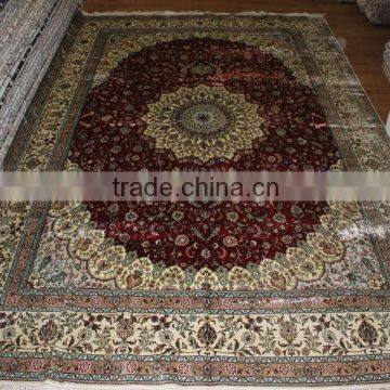 crimson carpet manufacturers hand knotted silk carpet