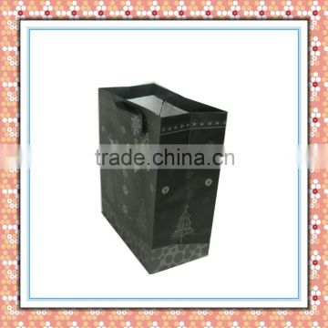 manufacturer gold stamp Christmas high quanlity kraft paper bags