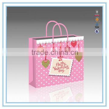 hot new products for 2015 new design love paper gift bag Valentine's Day paper bag