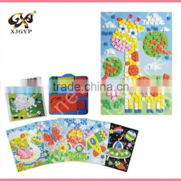 Kids giraffe mosaic EVA sticker