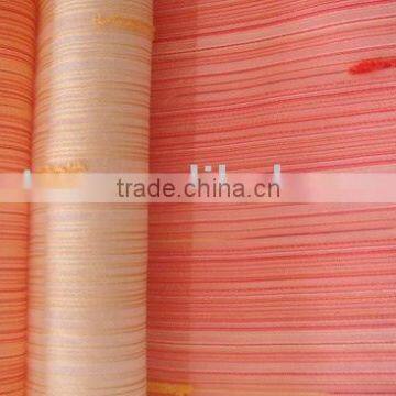 100% polyester Organza with lines curtain fabric