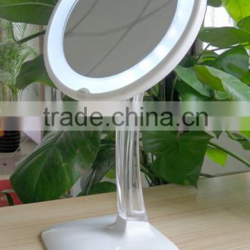 LED 7x Magnified Makeup Mirror with Cosmetic Organizer Base