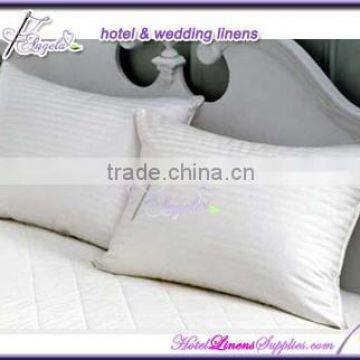 220TC white stripe pillow slips, inner pillow slips with zipper for hotels, motels, hospitals