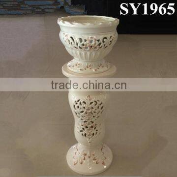 Cement pot for sale rectangular tall decorative flower pots