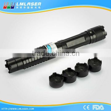 High power 445nm blue laser pointer 1000mw with 5 pattern heads