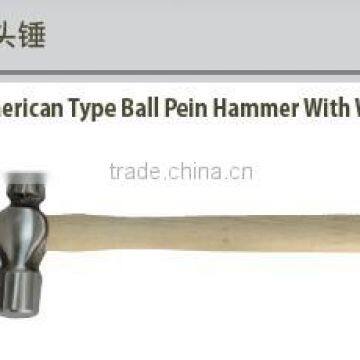 American Type Ball Pein Hammer With Wooden Handle