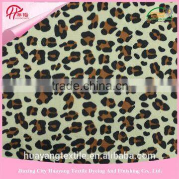 China Manufacturer 100% Ployester Plush Toy Fabric ,animal Print Velboa Fabric