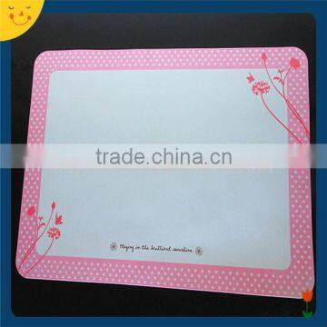 Custom pink flower printing whiteboard fridge magnet
