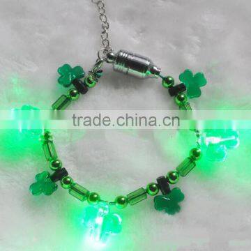 Shamrock flashing light up bracelet for St. Patrick's Day European and American popular