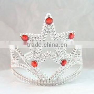 9cmx12cm LED Flashing Metallic Silver Star Plastic Tiaras and Crowns photo-2