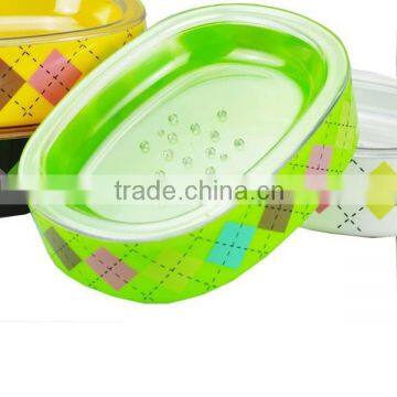 Green Rhombus Plastic Soap Dish Soap Dish Manufacturer