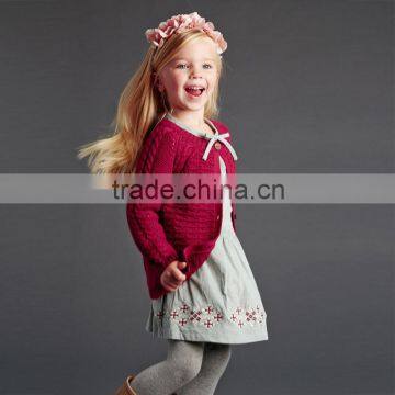 DK0066 dave bella 2015 autumn winter girls boutique sweater children's clothes girls sweater girls cardigans children's blouse