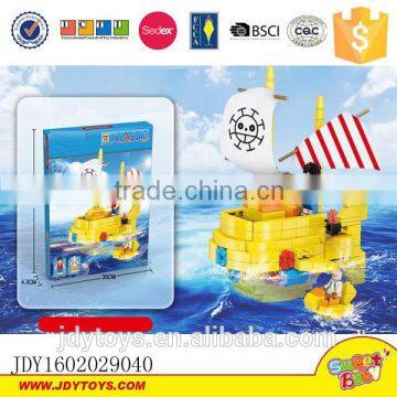 Toy building brick for kids plastic diving boat intelligent building bricks 520PCS