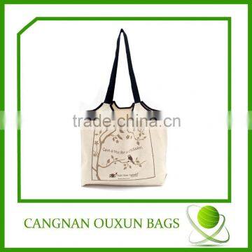 Fashion canvas bag for shopping