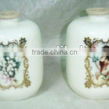 porcelain bottle, decal bottle