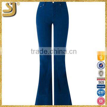 Newest hot sell fashion OEM high quality flared pants for woman