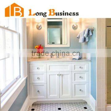 LB-AL2073 Modern marble top bathroom cabinet