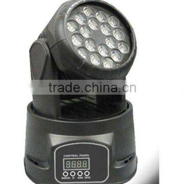 18pcs 3W LED wash mini moving head party light