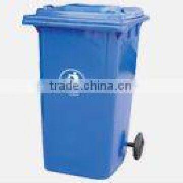 Outdoor HDPE 100liter rubbish bin with wheels