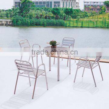 2015 simple design aluminum table and chair